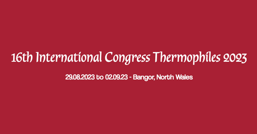 16th International Congress Thermophiles 2023